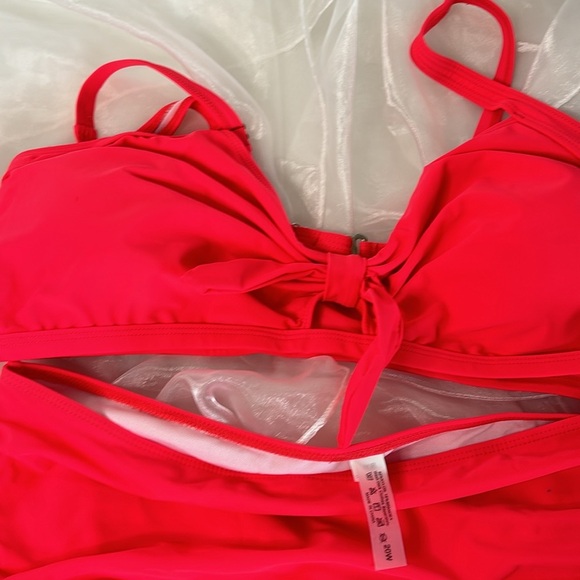 Tempt Me Women High Waisted Bikini Set Tummy Control Ruched Tie Knot Swim Suits - Picture 8 of 9